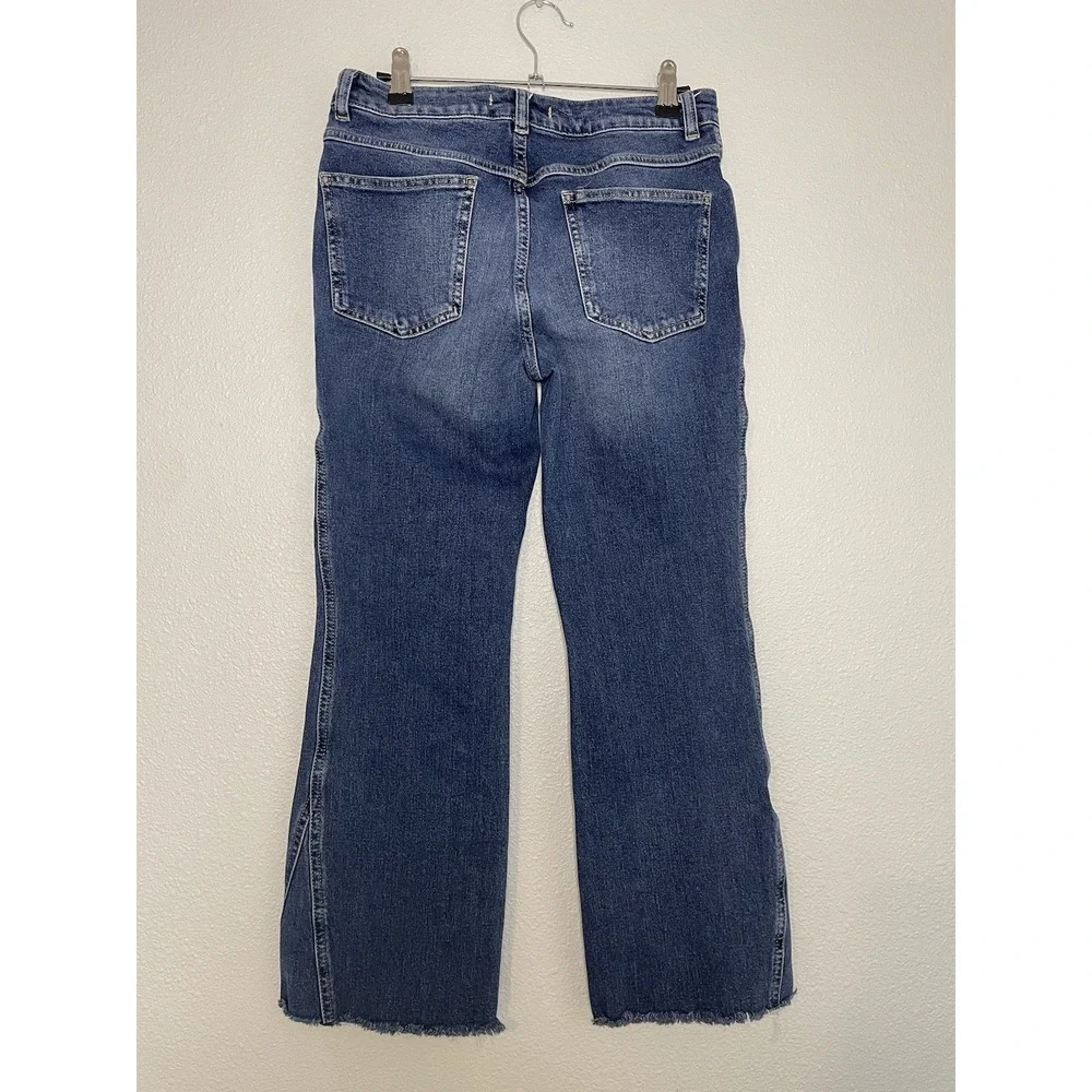 Free People Dark Wash Straight Jeans Size 28R - Picture 2 of 8